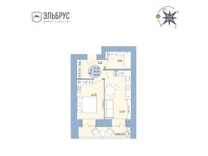 2-к квартира, вторичка, 39м2, 4/20 этаж
