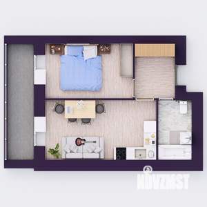 2-к квартира, вторичка, 39м2, 6/20 этаж