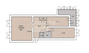 2-к квартира, вторичка, 101м2, 13/15 этаж