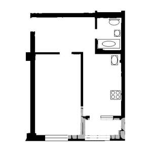 1-к квартира, вторичка, 44м2, 2/13 этаж