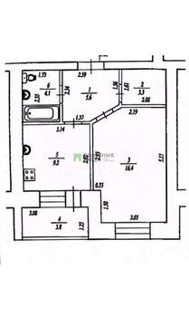 1-к квартира, вторичка, 39м2, 2/10 этаж