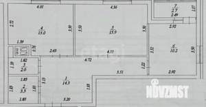 2-к квартира, вторичка, 60м2, 8/21 этаж