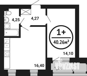 1-к квартира, вторичка, 40м2, 5/8 этаж