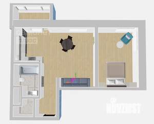 2-к квартира, вторичка, 43м2, 9/10 этаж