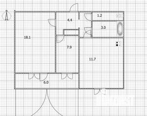 2-к квартира, вторичка, 52м2, 2/10 этаж