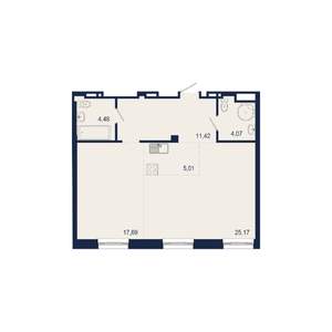 2-к квартира, строящийся дом, 68м2, 8/9 этаж