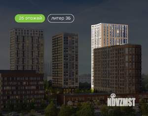 1-к квартира, вторичка, 48м2, 3/25 этаж