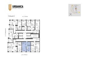 2-к квартира, вторичка, 45м2, 18/32 этаж