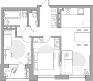 3-к квартира, вторичка, 67м2, 9/23 этаж