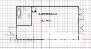 Студия квартира, вторичка, 17м2, 6/9 этаж