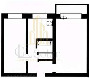 2-к квартира, вторичка, 45м2, 3/5 этаж