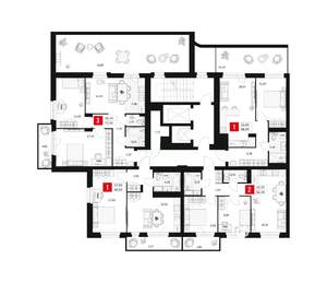 2-к квартира, вторичка, 52м2, 2/15 этаж