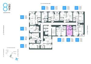 1-к квартира, вторичка, 23м2, 11/20 этаж