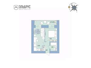 1-к квартира, вторичка, 33м2, 16/20 этаж