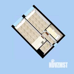 2-к квартира, сданный дом, 47м2, 7/14 этаж