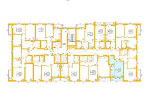 1-к квартира, строящийся дом, 25м2, 25/27 этаж