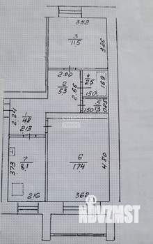 2-к квартира, вторичка, 53м2, 3/5 этаж