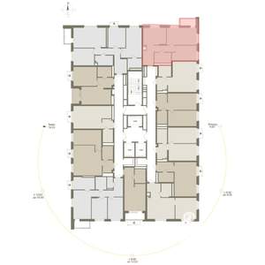2-к квартира, вторичка, 56м2, 16/25 этаж