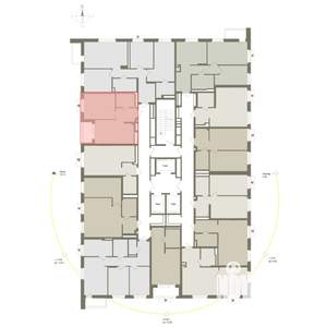 1-к квартира, вторичка, 41м2, 3/25 этаж