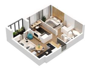 2-к квартира, вторичка, 64м2, 9/22 этаж