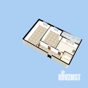 2-к квартира, вторичка, 69м2, 2/3 этаж