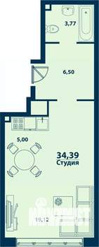 1-к квартира, вторичка, 34м2, 1/24 этаж