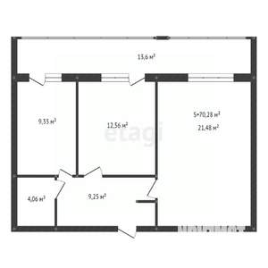 2-к квартира, вторичка, 70м2, 18/18 этаж