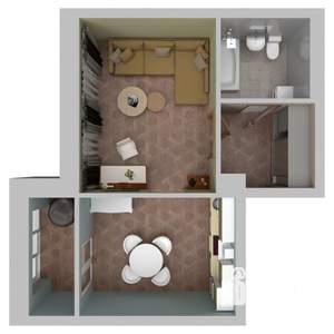 1-к квартира, вторичка, 39м2, 4/9 этаж