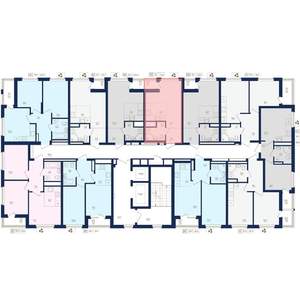 1-к квартира, вторичка, 24м2, 6/22 этаж