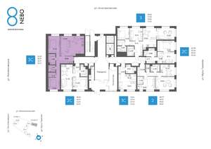 3-к квартира, вторичка, 76м2, 2/17 этаж