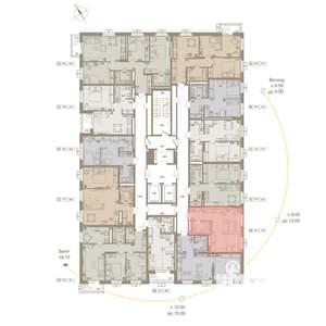 1-к квартира, вторичка, 34м2, 10/25 этаж