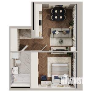 1-к квартира, вторичка, 41м2, 13/23 этаж