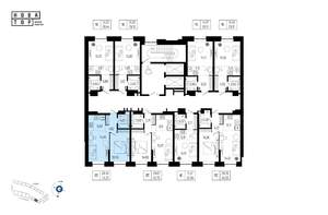 2-к квартира, вторичка, 43м2, 6/19 этаж