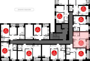 1-к квартира, вторичка, 35м2, 3/8 этаж