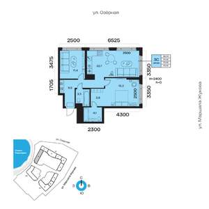 3-к квартира, вторичка, 70м2, 16/32 этаж