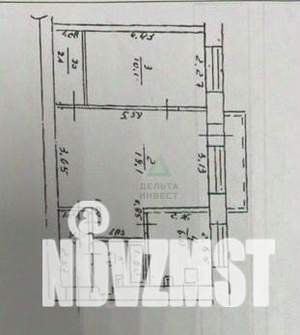 2-к квартира, вторичка, 44м2, 2/5 этаж