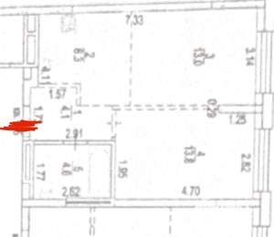 2-к квартира, вторичка, 44м2, 7/25 этаж