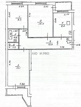3-к квартира, вторичка, 66м2, 9/9 этаж