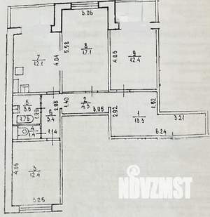 3-к квартира, вторичка, 84м2, 10/10 этаж