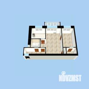 2-к квартира, вторичка, 44м2, 3/5 этаж