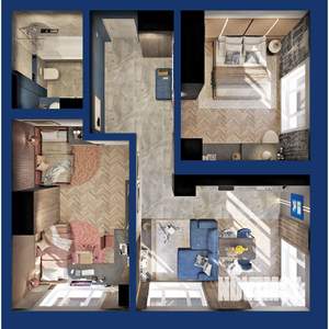 2-к квартира, вторичка, 64м2, 5/25 этаж