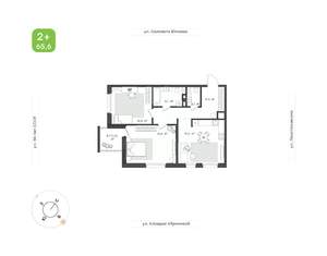 3-к квартира, вторичка, 66м2, 8/24 этаж