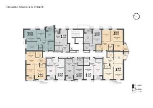 1-к квартира, вторичка, 39м2, 12/21 этаж