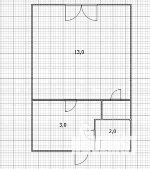 Студия квартира, вторичка, 18м2, 3/5 этаж