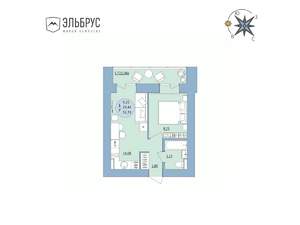 1-к квартира, вторичка, 32м2, 11/20 этаж