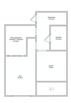 1-к квартира, вторичка, 42м2, 8/10 этаж