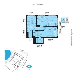 3-к квартира, вторичка, 70м2, 18/32 этаж