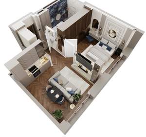 1-к квартира, вторичка, 41м2, 5/23 этаж