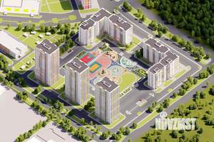 1-к квартира, строящийся дом, 47м2, 24/25 этаж