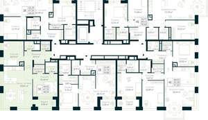 2-к квартира, строящийся дом, 69м2, 6/10 этаж